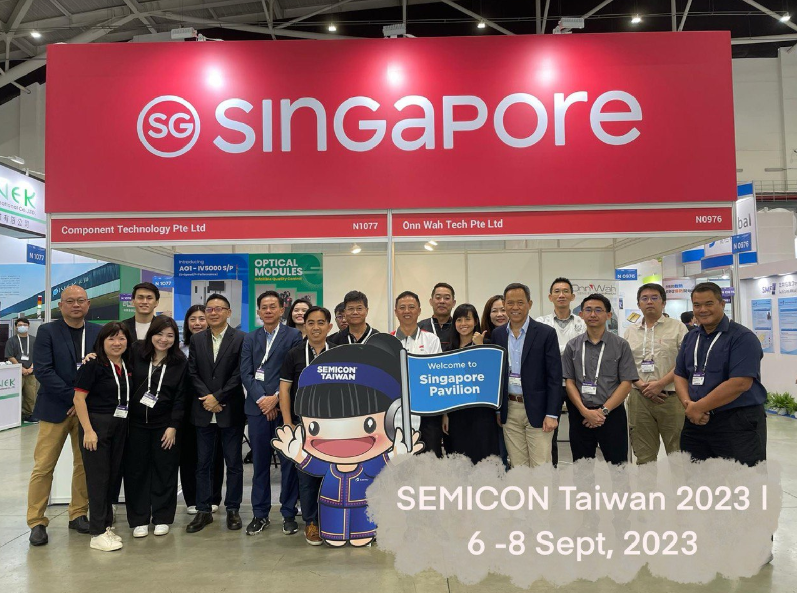 SEMICON Taiwan 2023，6-8 Sept.